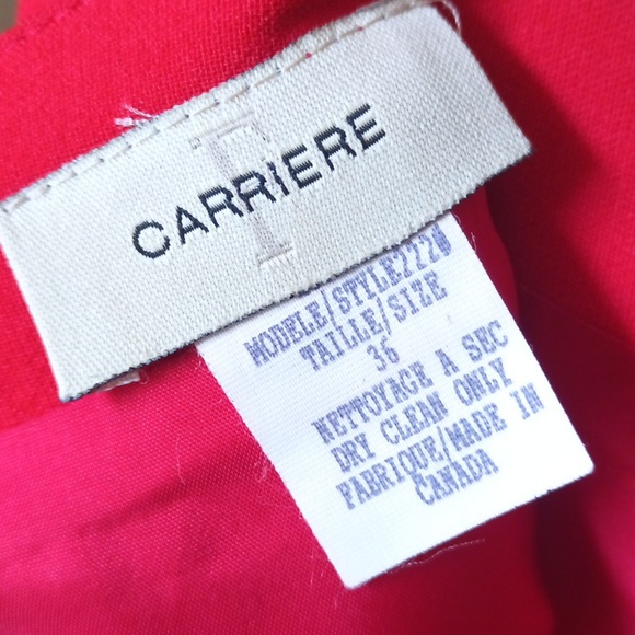 Waist 14" Classic Red Women's Skirt Made in Canada - Picture 3 of 14